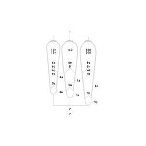 Duotone Double Pin.Lock oval (2pcs) (SS22-onw) 2024 Spareparts